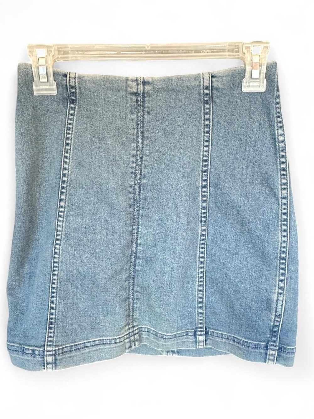 Free People Y2K Blue Denim Mid Rise Mini Skirt